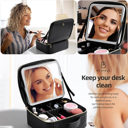 BrightBeauty™ -Smart LED Mirror Makeup Travel Bag